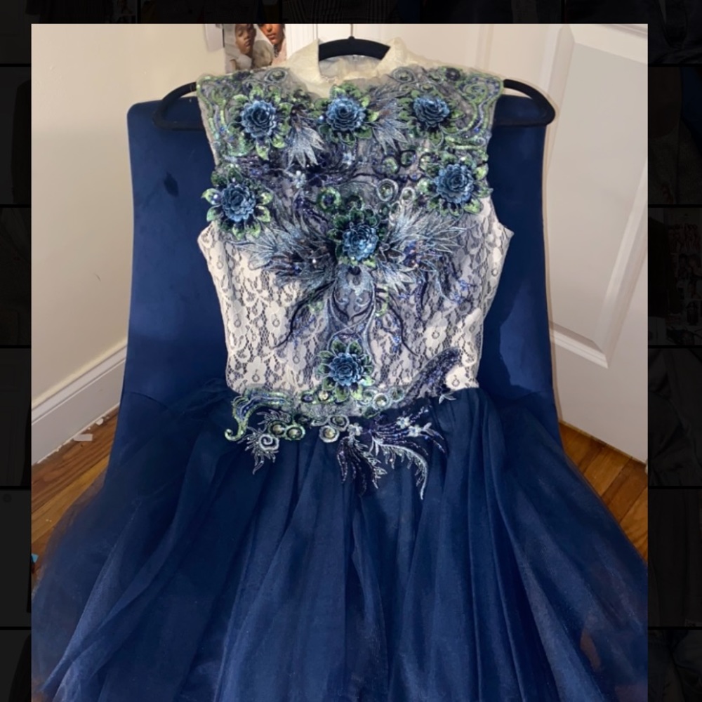 Sexy peacock sequin cocktail dress